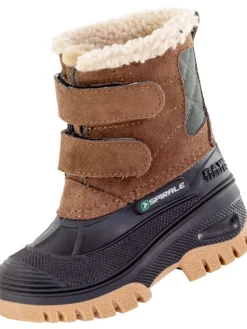Kinder-Winterstiefel Pauli gefüttert in braun