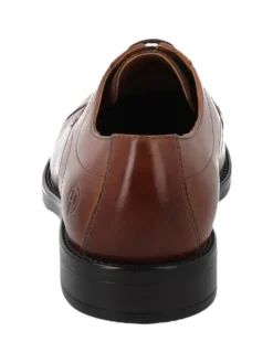 Klassische Halbschuhe in cognac