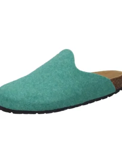 Klassische Hausschuhe in grün