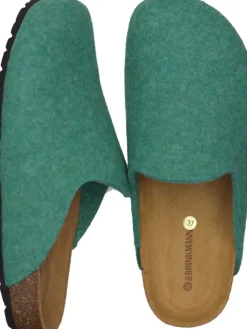 Klassische Hausschuhe in grün
