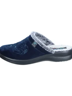 Klassische Hausschuhe in blau