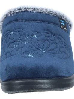 Klassische Hausschuhe in blau