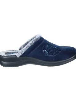 Klassische Hausschuhe in blau