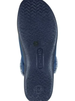 Klassische Hausschuhe in blau