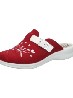 Klassische Hausschuhe in burgundy