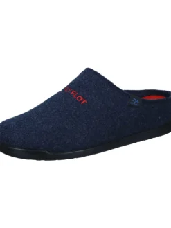 Klassische Hausschuhe in blau