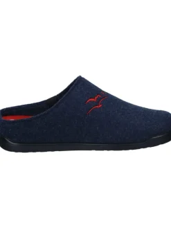 Klassische Hausschuhe in blau