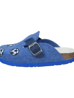 Klassische Hausschuhe in blau