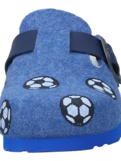 Klassische Hausschuhe in blau