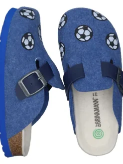 Klassische Hausschuhe in blau