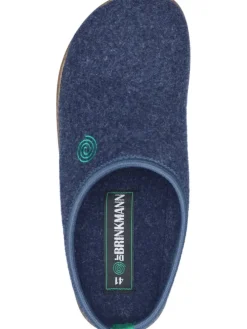 Klassische Hausschuhe in blau