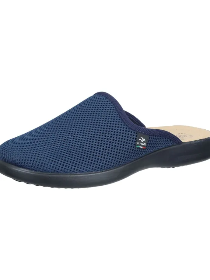 Klassische Hausschuhe in blau