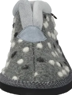 Klassische Hausschuhe in gris