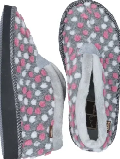 Klassische Hausschuhe in gris