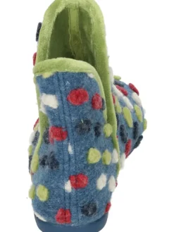 Klassische Hausschuhe in blau