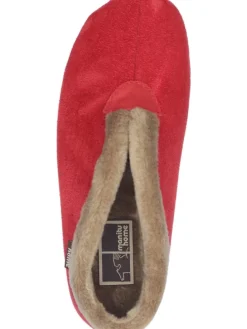 Klassische Hausschuhe in rot