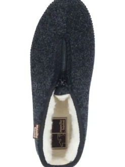 Klassische Hausschuhe in schwarz