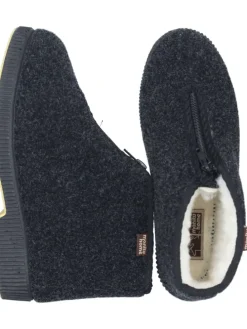 Klassische Hausschuhe in schwarz