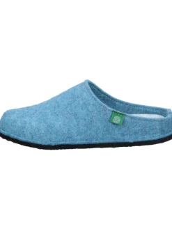Klassische Hausschuhe in mittelblau