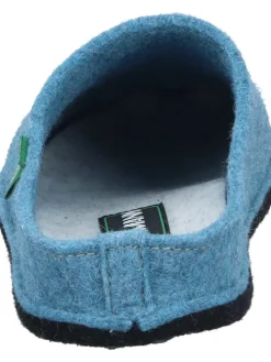 Klassische Hausschuhe in mittelblau