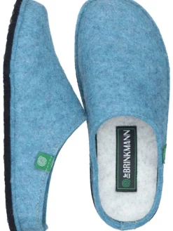 Klassische Hausschuhe in mittelblau