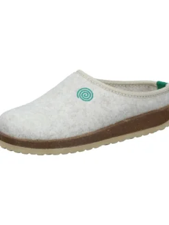 Klassische Hausschuhe in offwhite