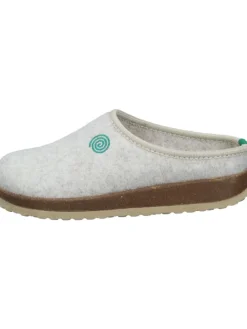 Klassische Hausschuhe in offwhite