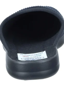 Klassische Hausschuhe in schwarz