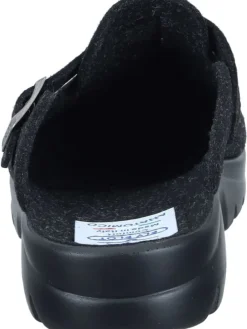 Klassische Hausschuhe in schwarz