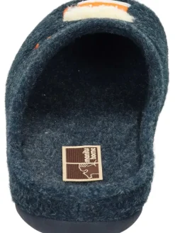 Klassische Hausschuhe in navy