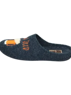 Klassische Hausschuhe in navy