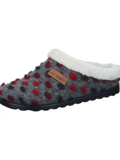 Klassische Hausschuhe in anthrazit