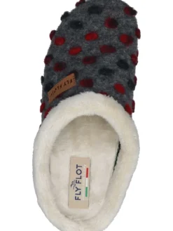 Klassische Hausschuhe in anthrazit