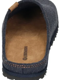 Klassische Hausschuhe in marine
