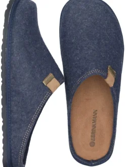 Klassische Hausschuhe in marine