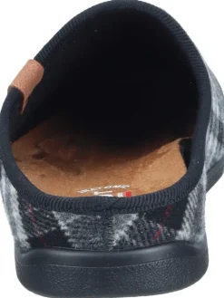 Klassische Hausschuhe in schwarz