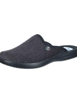 Klassische Hausschuhe in grau