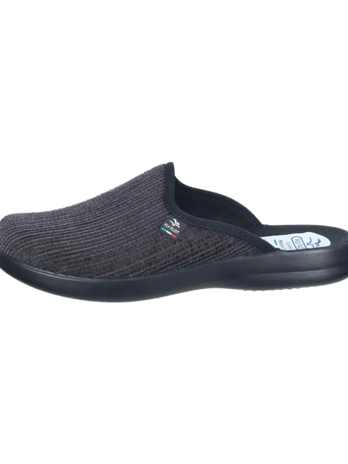 Klassische Hausschuhe in grau