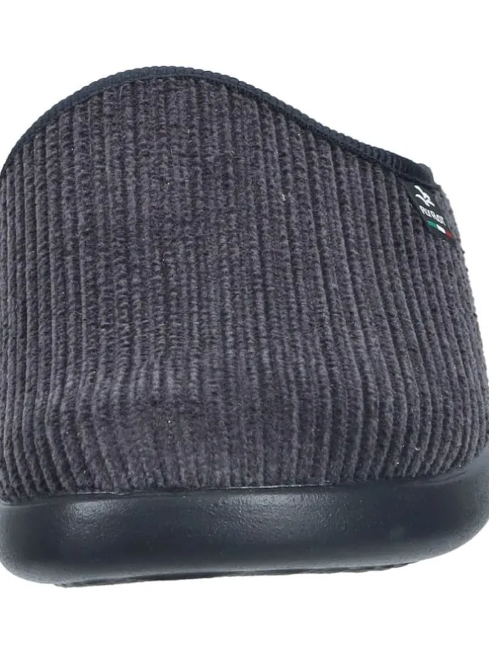 Klassische Hausschuhe in grau