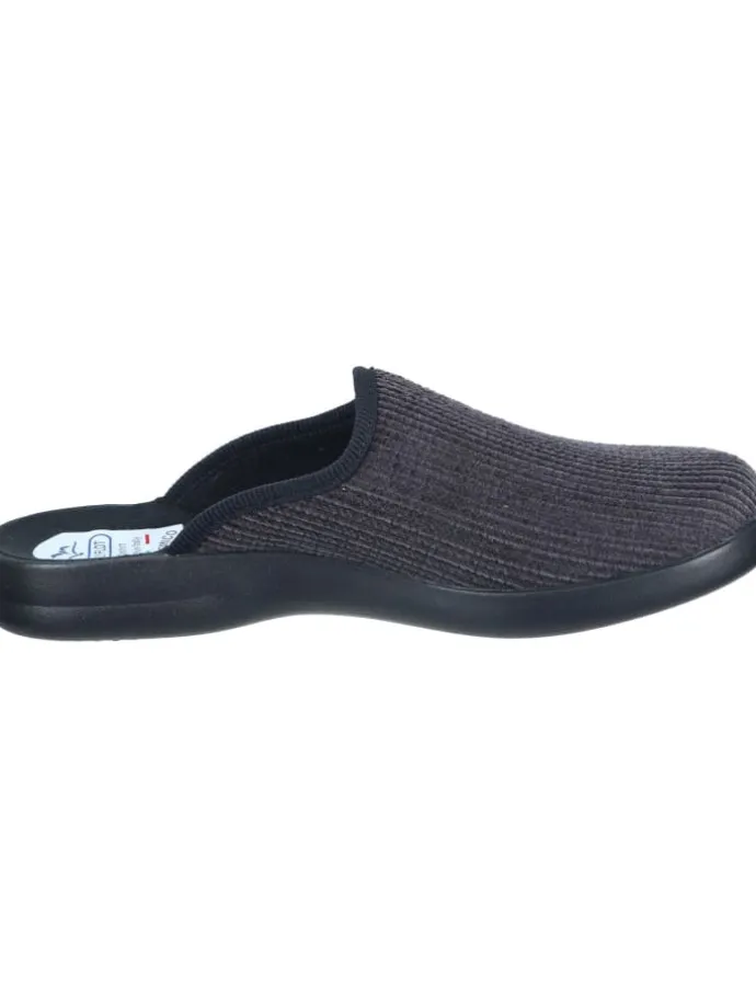 Klassische Hausschuhe in grau