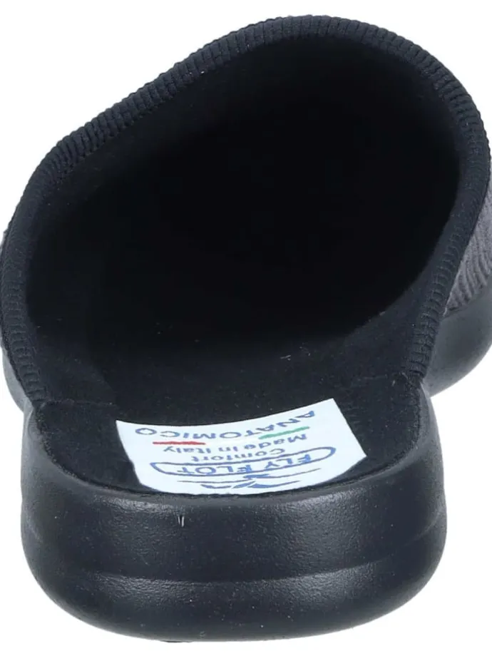 Klassische Hausschuhe in grau