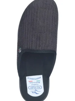 Klassische Hausschuhe in grau