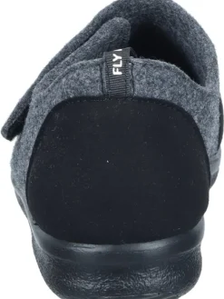 Klassische Hausschuhe in anthrazit