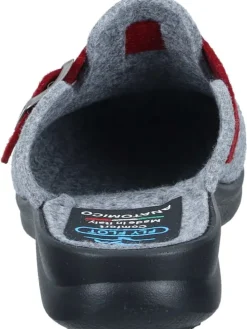 Klassische Hausschuhe in grau