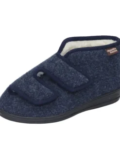 Klassische Hausschuhe in marine
