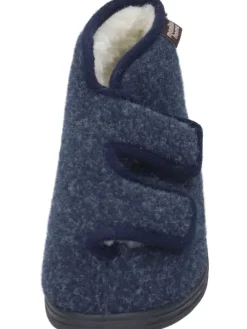Klassische Hausschuhe in marine