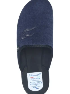 Klassische Hausschuhe in blau