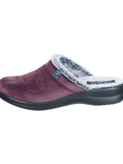 Klassische Hausschuhe in plum