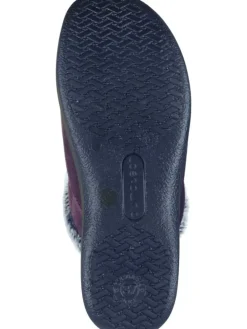 Klassische Hausschuhe in plum