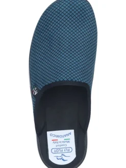 Klassische Hausschuhe in blau